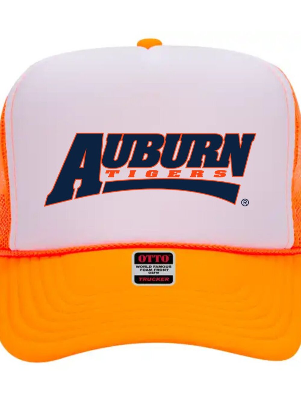 NEW - ORANGE AUBURN TIGERS TRUCKER HAT